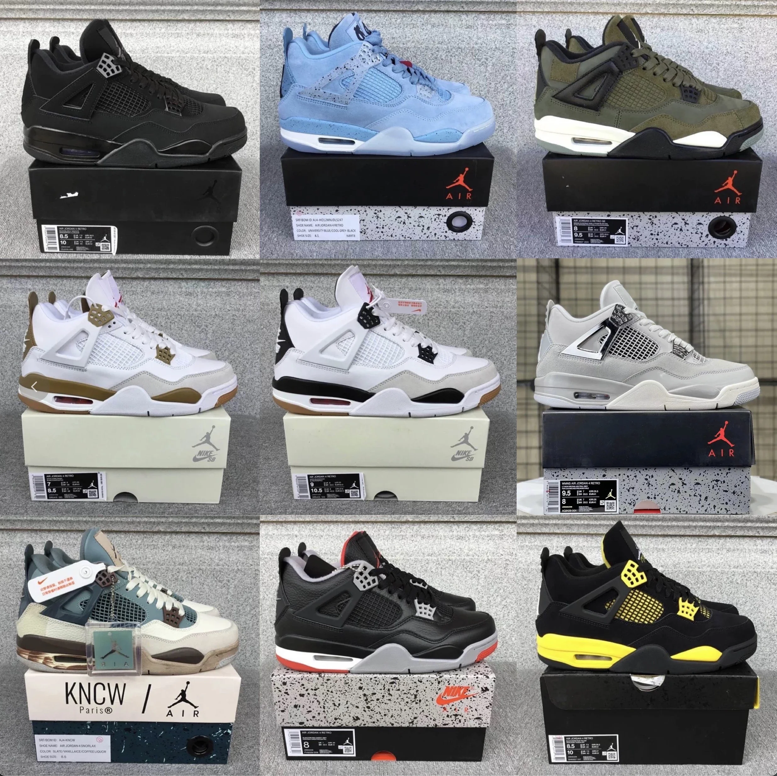  AJ4（33+ Styles）