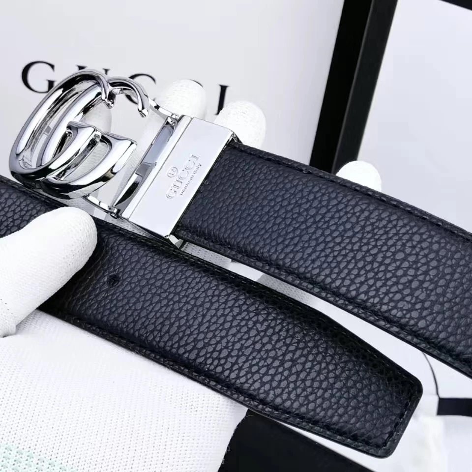 Gucci Gucci GG Marmont Leather Belt Black