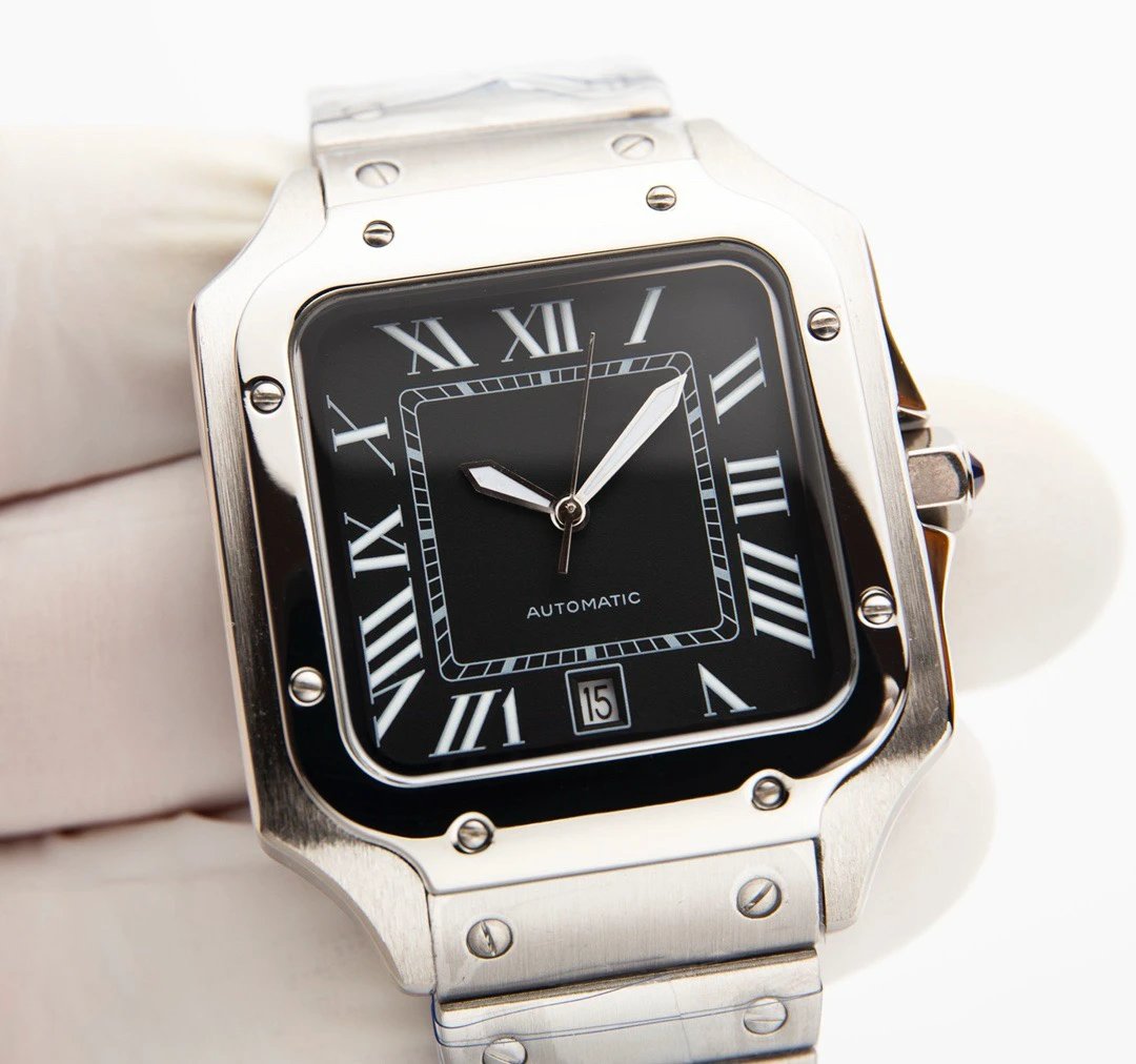 Silver shell, black plate, steel strip