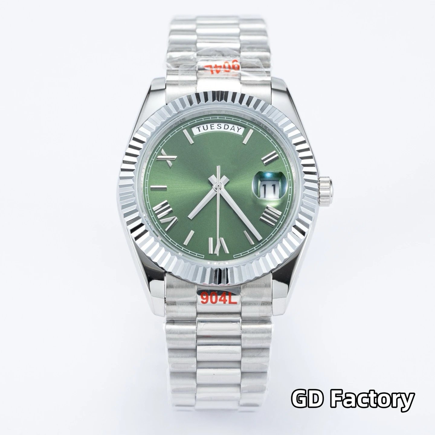 Rolex Datejust 41mm — 【Roman Plate] Silver Shell, Green Plate, Steel Strip colorway — USFans Spreadsheet photo