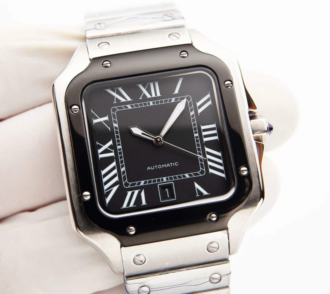 [Black Ring Mouth] Silver Shell, Black Plate, Steel Belt