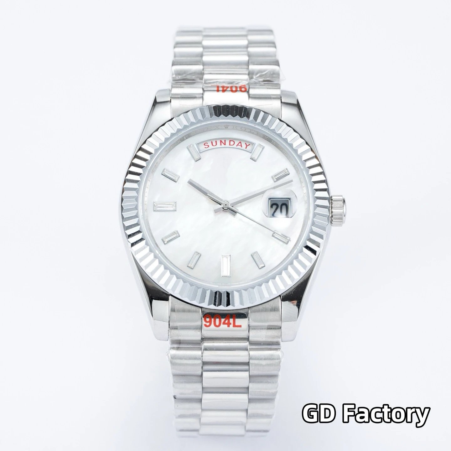 Rolex Datejust 41mm — 【Square Drill Plate] Silver Shell, Moto Plate, Steel Strip colorway — USFans Spreadsheet photo