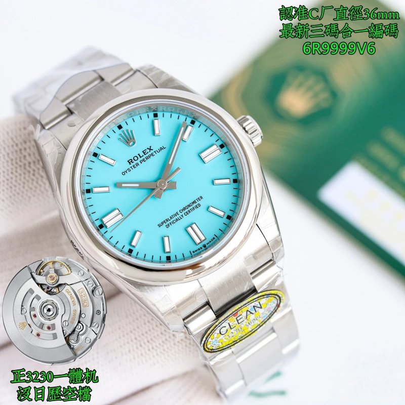 C 41mm 36mm Watch Clean Rolex