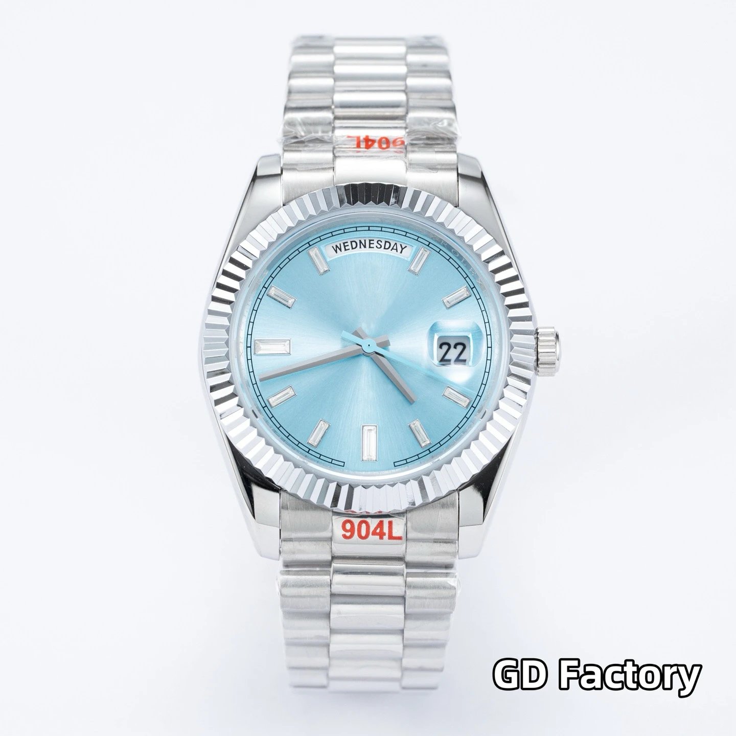 Rolex Datejust 41mm — 【Square Drill Plate] Silver Shell · Tiffany Plate · Steel Strip colorway — USFans Spreadsheet photo