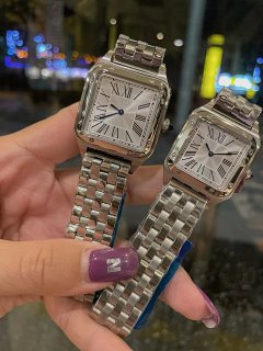 【 Special Offer 】 Sandus Dumont 35mm 31mm 27mm Couple Quartz Watch Steel Belt Watch Men's Birthday Gift Xintai Sports Watch Electronic Watch Women's Watch Men's Watch Waterproof Watch Box Electronic Watch