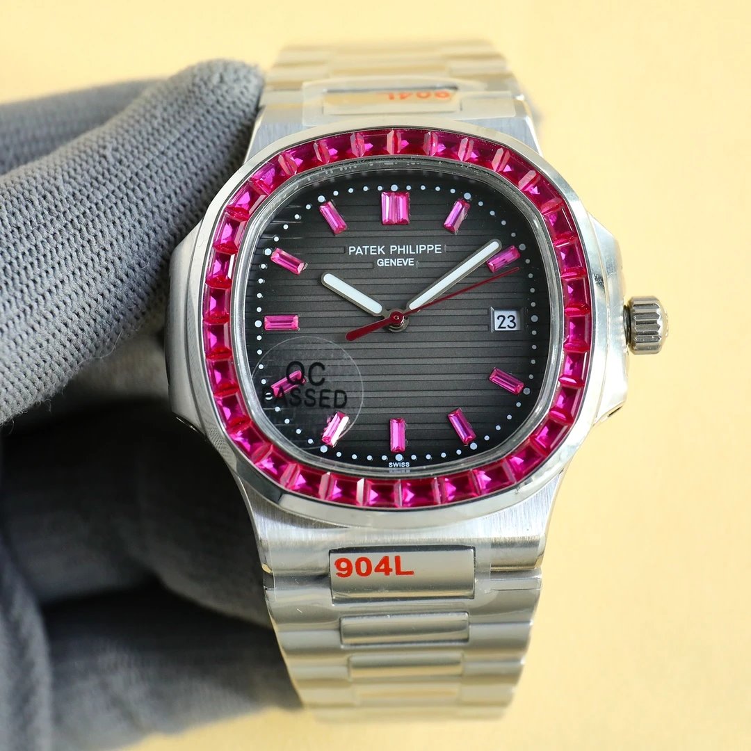 [Purple Drill Ring] Silver Shell · Grey Plate Steel Belt