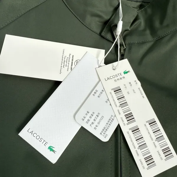 Lacoste Lightweight Bomber Jacket Black Outerwear - 18