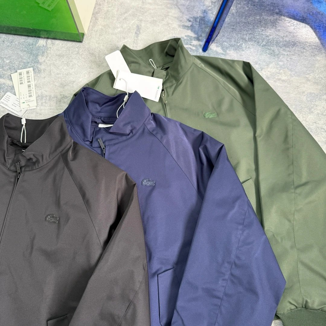 Lacoste Lightweight Bomber Jacket Black Outerwear - 14