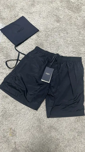 Fendi Nylon Swim Shorts Black - 2