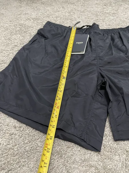 Fendi Nylon Swim Shorts Black - 16