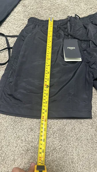 Fendi Nylon Swim Shorts Black - 18