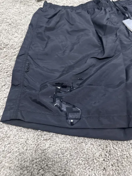 Fendi Nylon Swim Shorts Black - 10