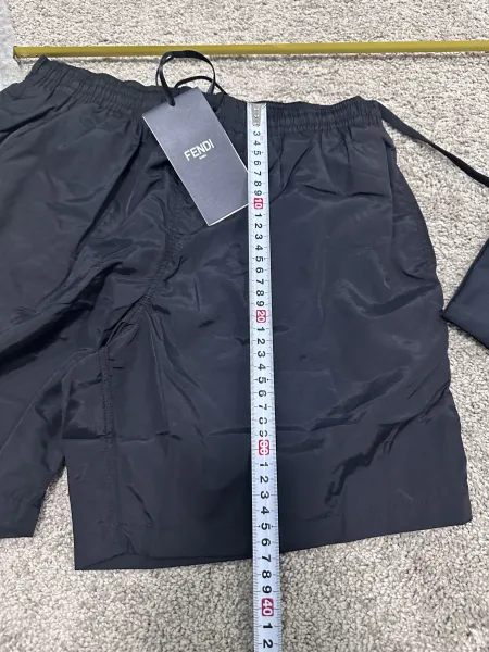 Fendi Nylon Swim Shorts Black - 7
