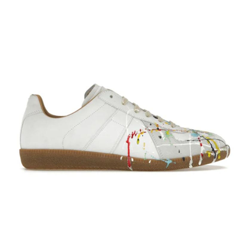 White Paint Splatter Sneakers 