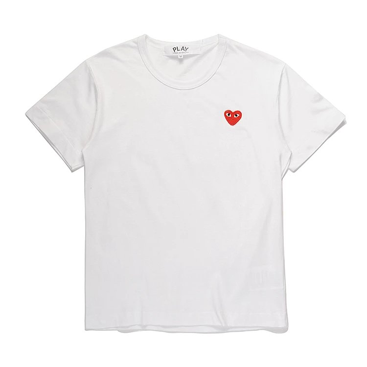 Comme des Garçons PLAY Japanese CDG Classic Embroidered Heart T-shirt