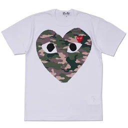 thumbnail for Rei Kawakubo PLAY Japan CDG classic embroidered love heart T-shirt