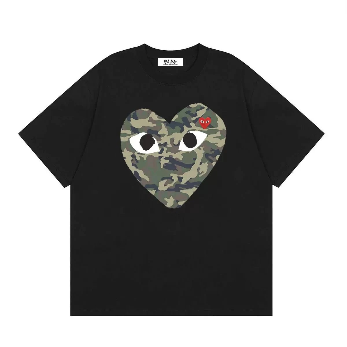 New Comme des Garçons PLAY Japan CDG Classic Embroidered Heart T-Shirt