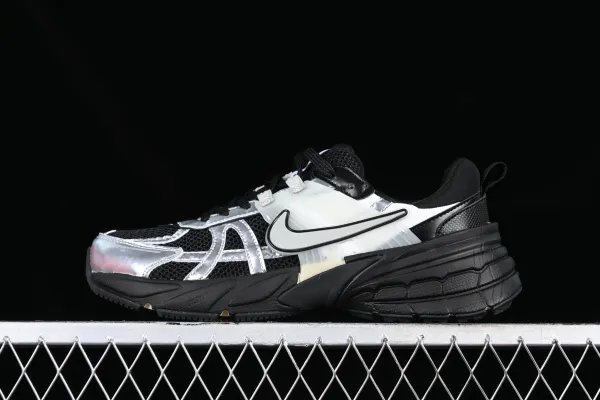 Nike Zoom Spiridon Cage 2 Silver Black Chunky Sneakers - 1