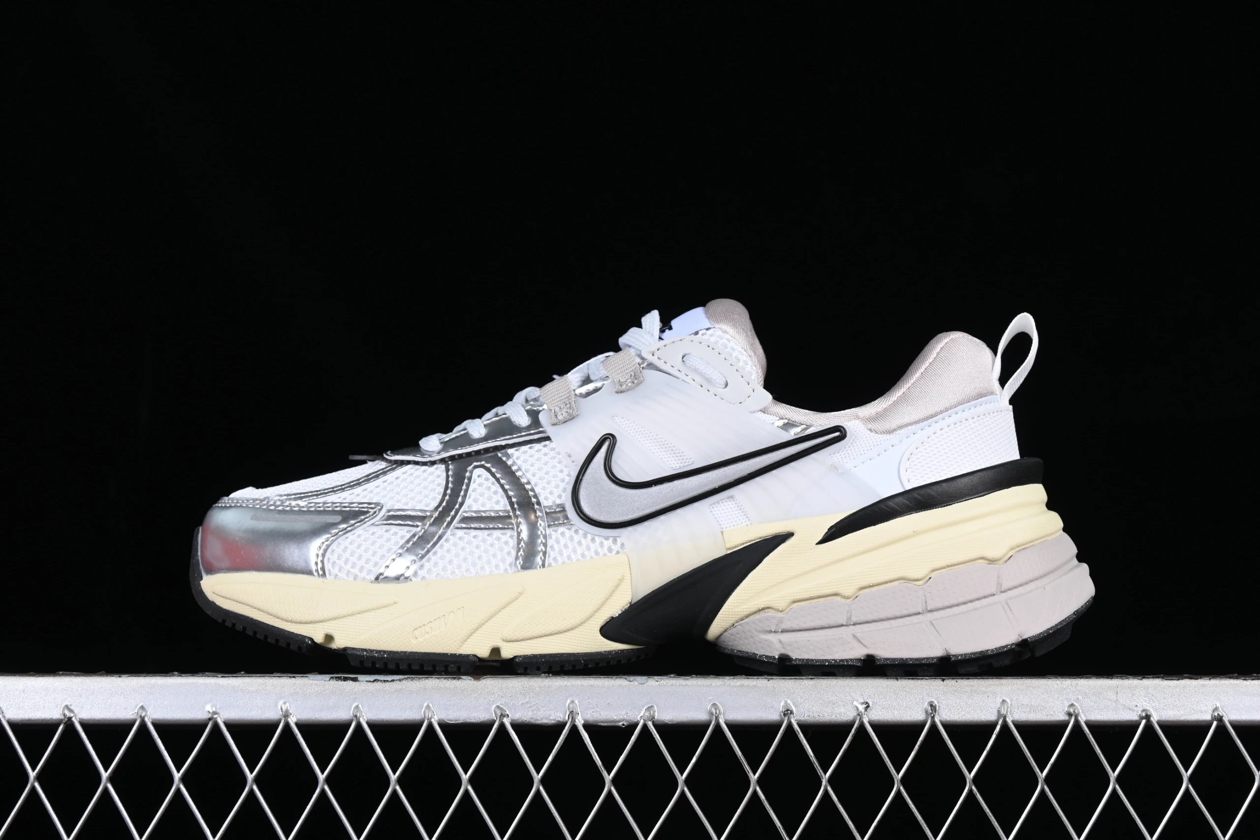 Nike Zoom Alphafly Next% White Silver Beige Chunky Sneakers - 1