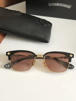 thumbnail for CH Sunglasses High Quality Pure Titanium Clear Frame Sunglasses BONENNOISSEUR UV400 SIZE: 53-19-150