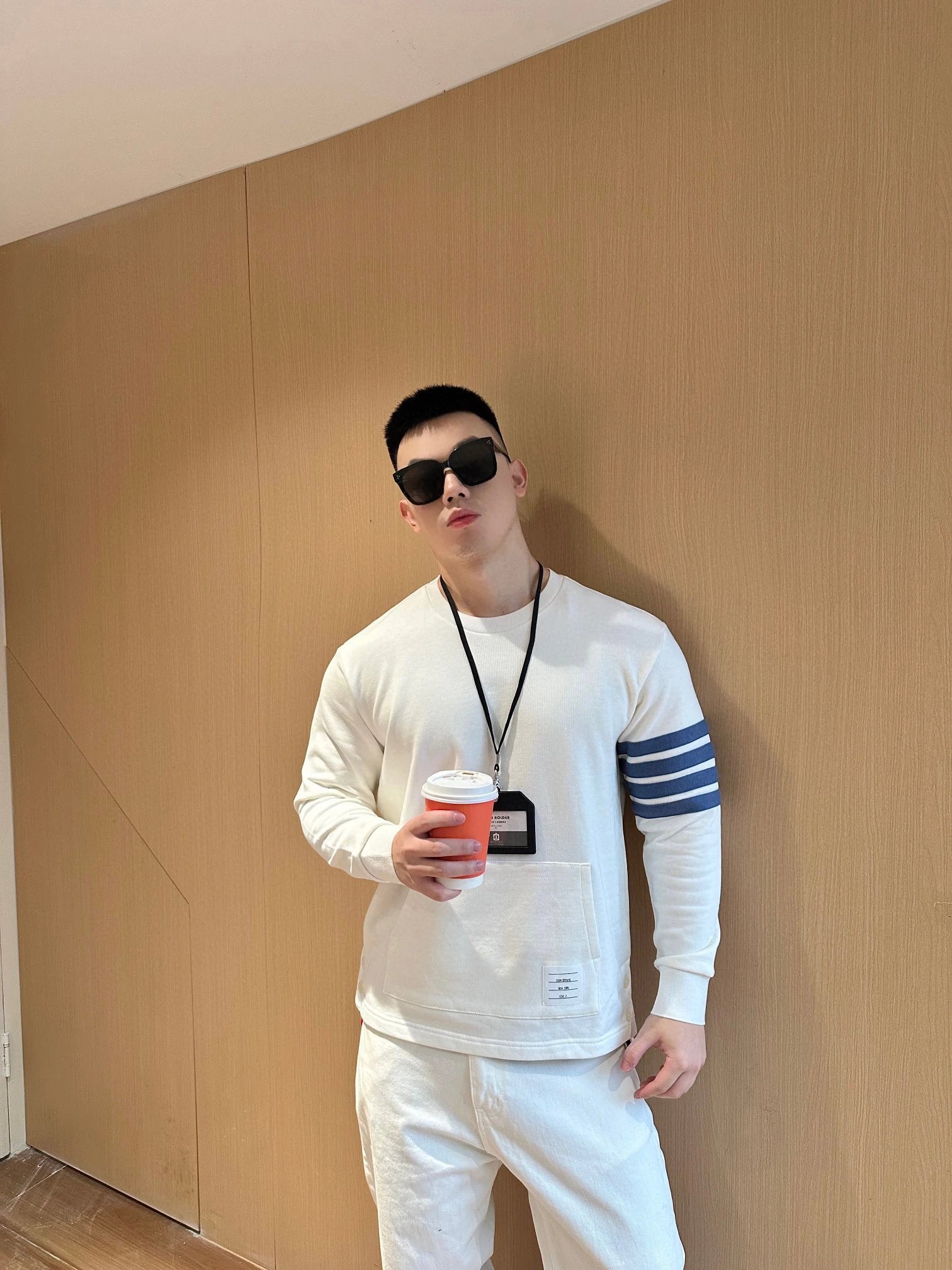 Thom Browne Four-Stripe Crewneck Sweatshirt White - 13