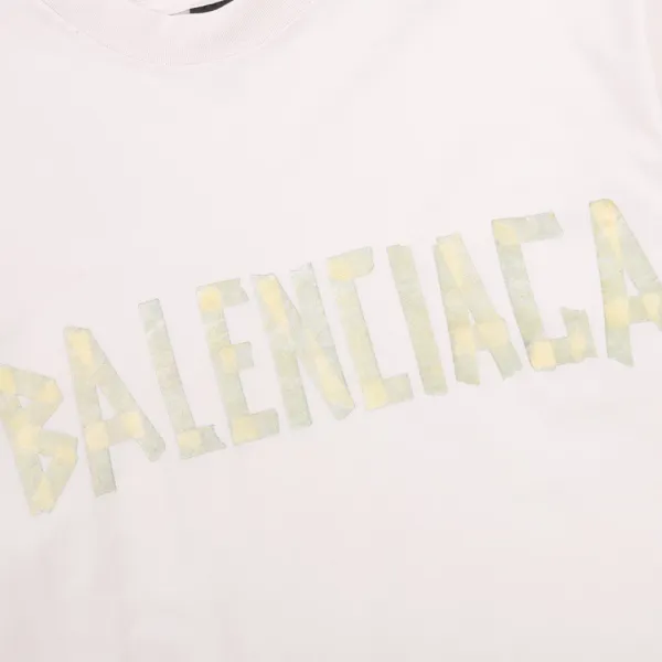 Balenciaga Logo Print Off-White T-Shirt - 24