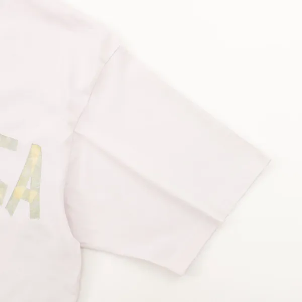 Balenciaga Logo Print Off-White T-Shirt - 25