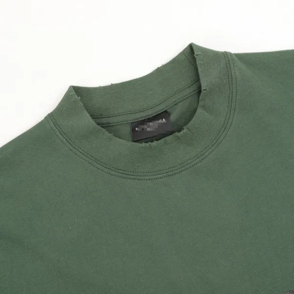 Balenciaga Logo Print Off-White T-Shirt - 39