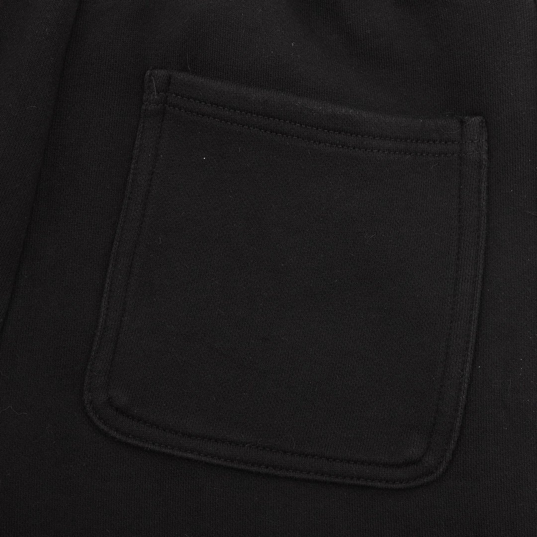 Design Water-Resistant Snap-Closure Embroidered Sweatpants Black - 11