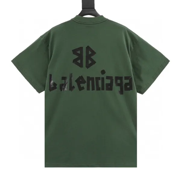 Balenciaga Logo Print Off-White T-Shirt - 38