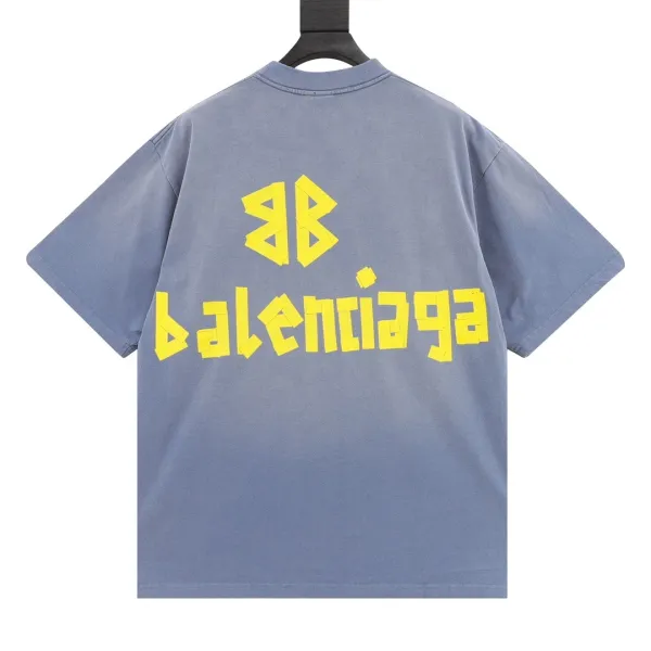 Balenciaga Logo Print Off-White T-Shirt - 14