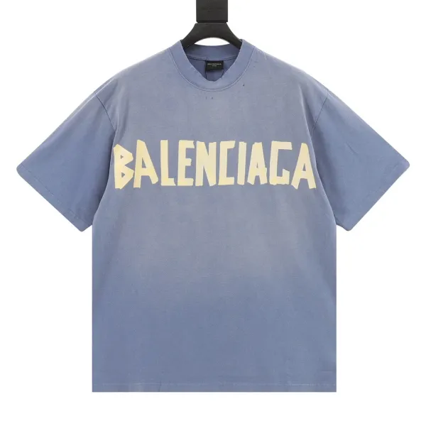 Balenciaga Logo Print Off-White T-Shirt - 13