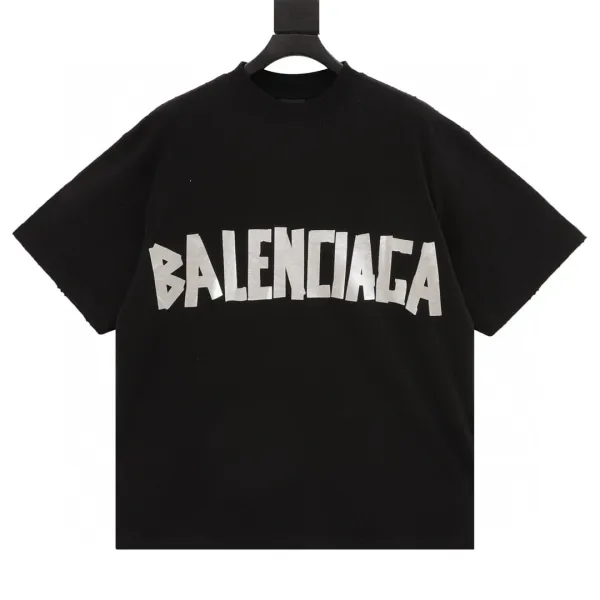 Balenciaga Logo Print Off-White T-Shirt - 45