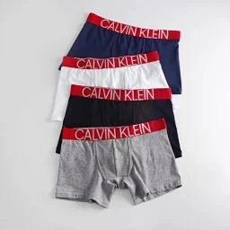 thumbnail for 2023 CK front back embroidery letters men cool boxers underwear CK front and back embroidered cotton boxers