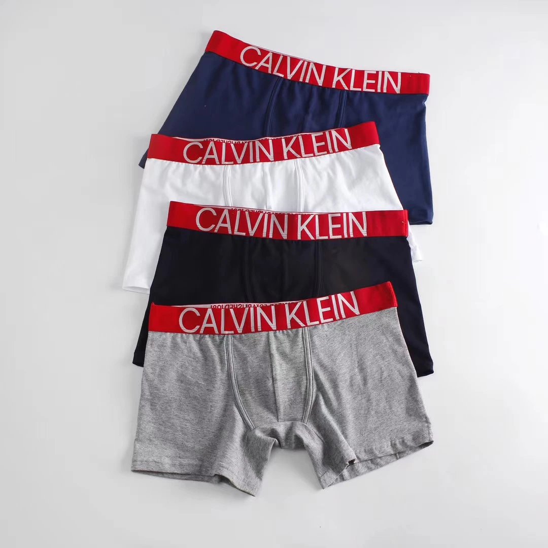 2023 CK front back embroidery letters men cool boxers underwear CK front and back embroidered pure cotton boxer underwear
