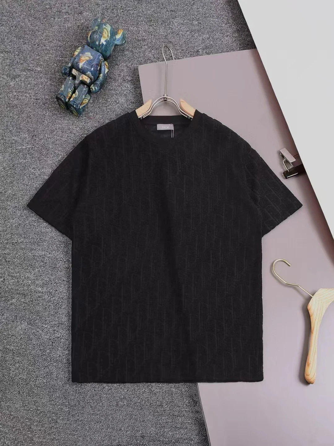 DIOR Oblique 3D Jacquard Monogram Basic Short-Sleeve Collection