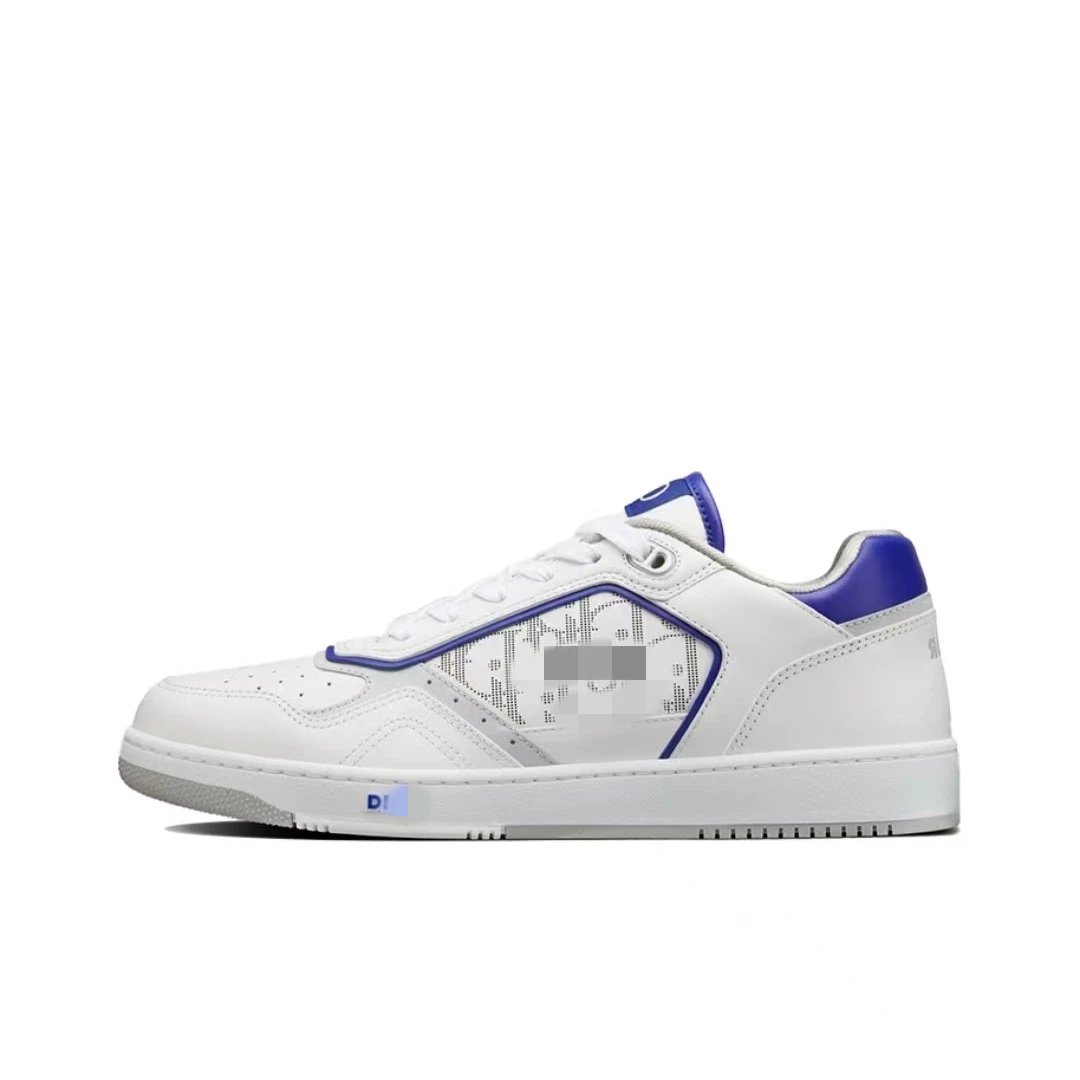 Dior B23 Low Sneakers Navy Blue with Camo Print - 15