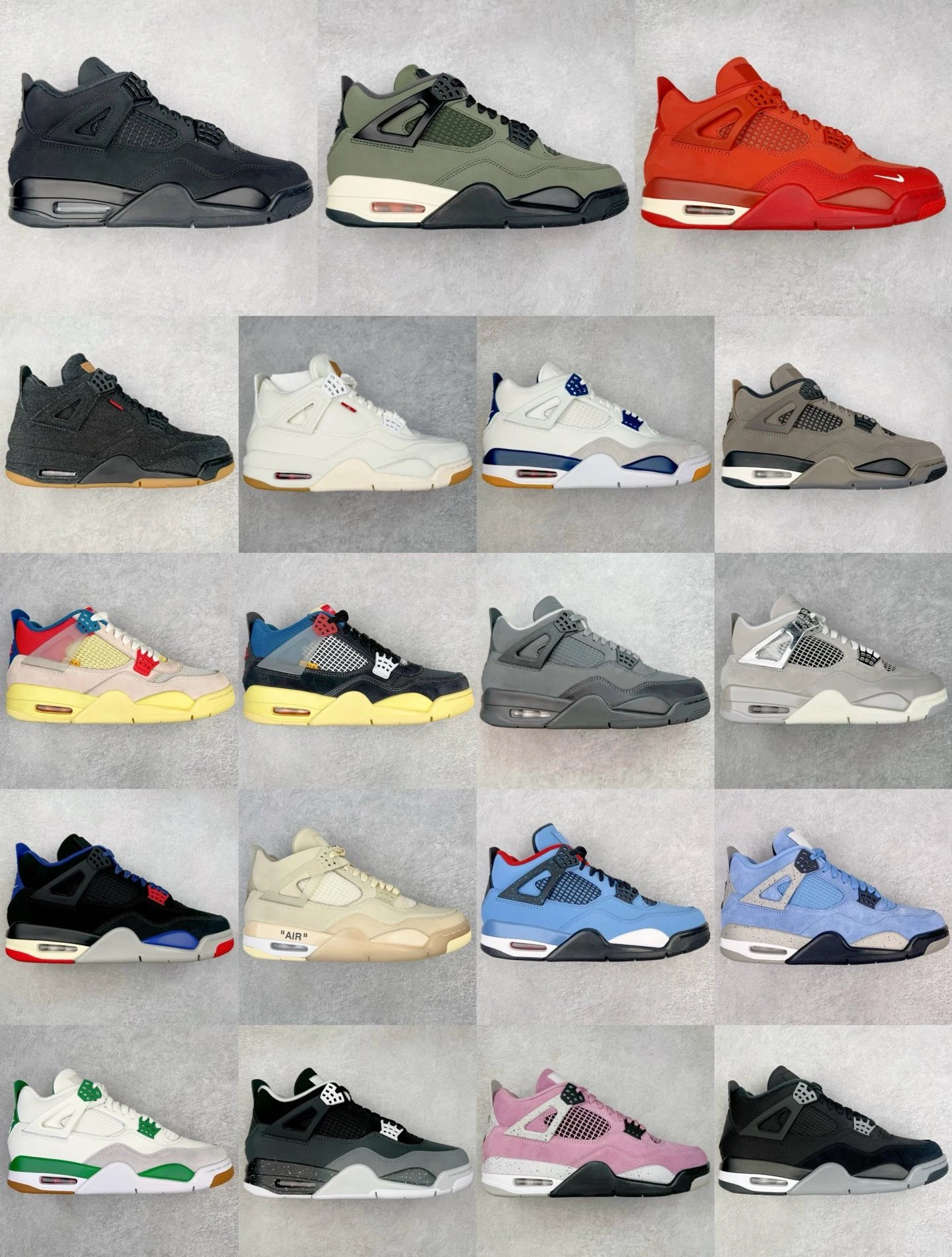 【KZ God Version Special】AJ4 Acclaimed Masterpiece Jordan Air Jordan 4 Retro AJ4 High-Top Jordan IV Jordan 4
