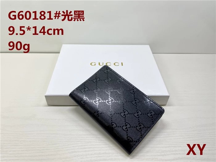 Gucci GG Passport Case Signature Leather Black