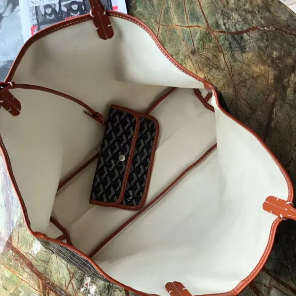 Goyard Saint Louis Tote Bag Apricot Beige Tote Bag - 13