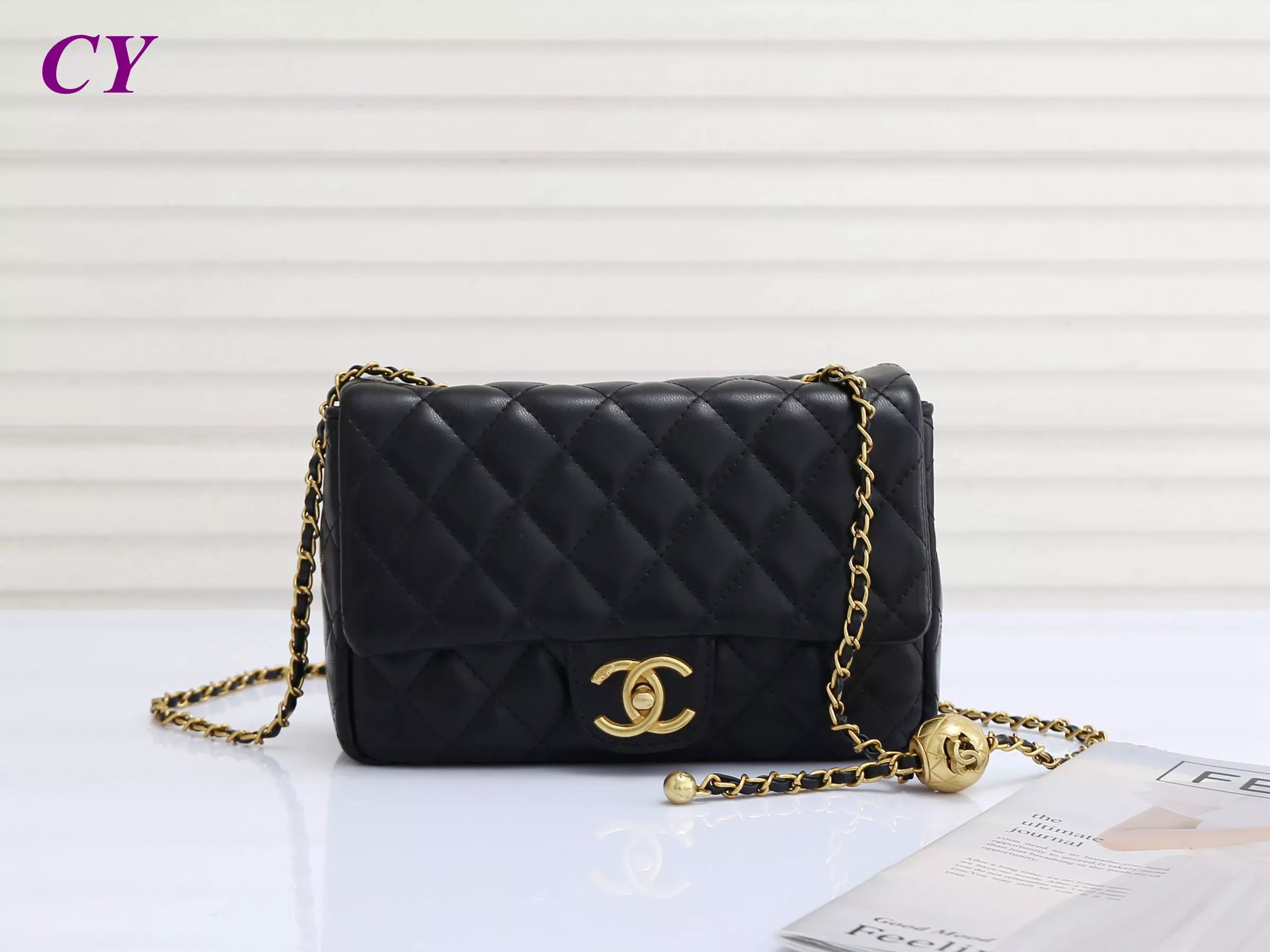 Chanel Classic Flap Pearl Crush Mini Rectangular Black Lambskin