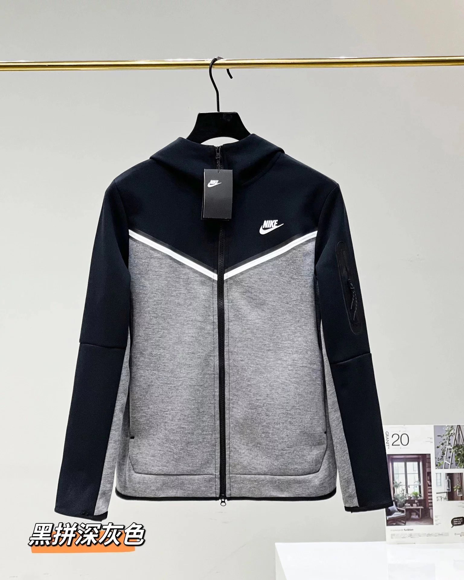 black pied dark gray