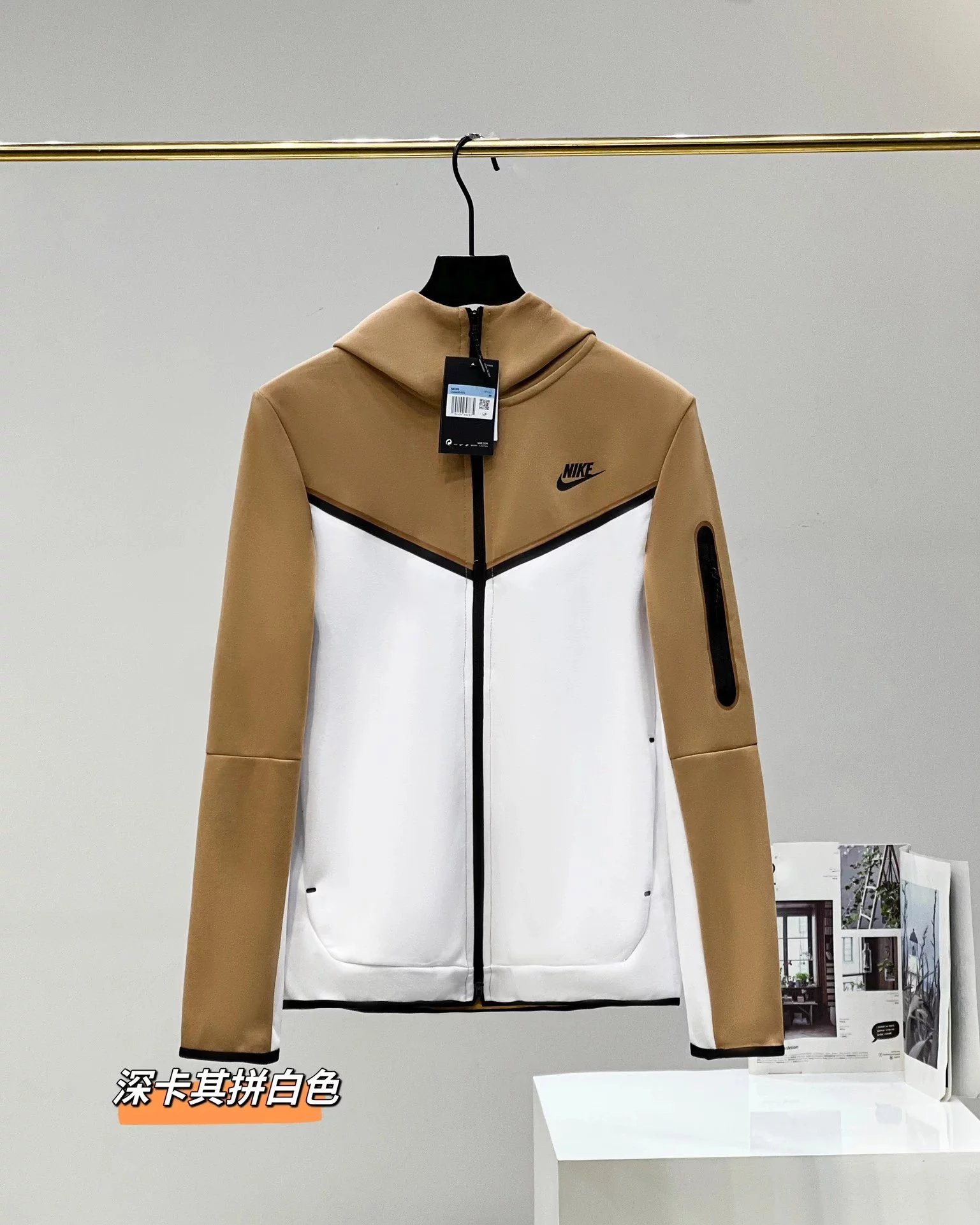 Dark khaki on white