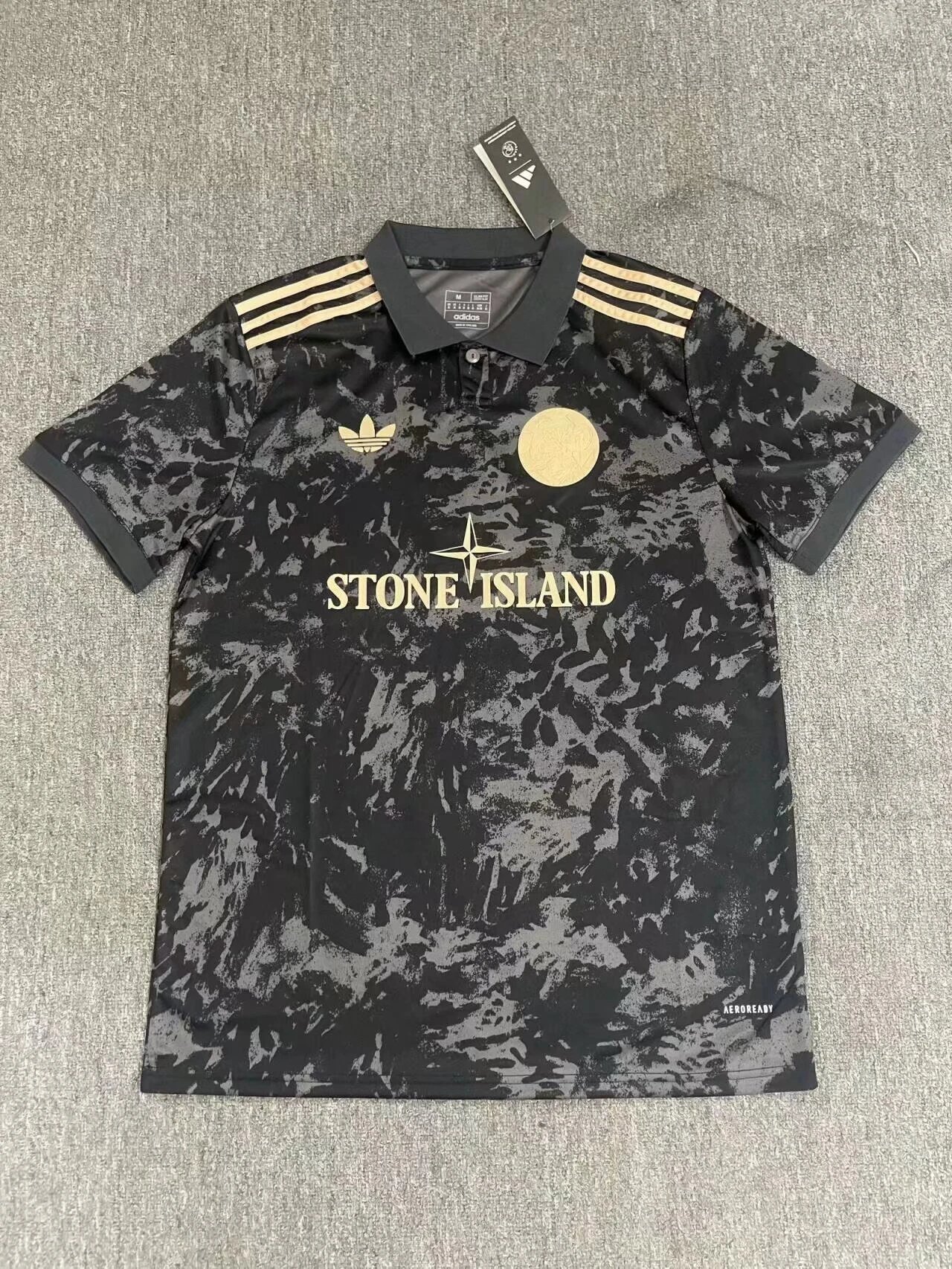 Stone Island x adidas x Ajax 2025/26 Special Edition Jersey Black