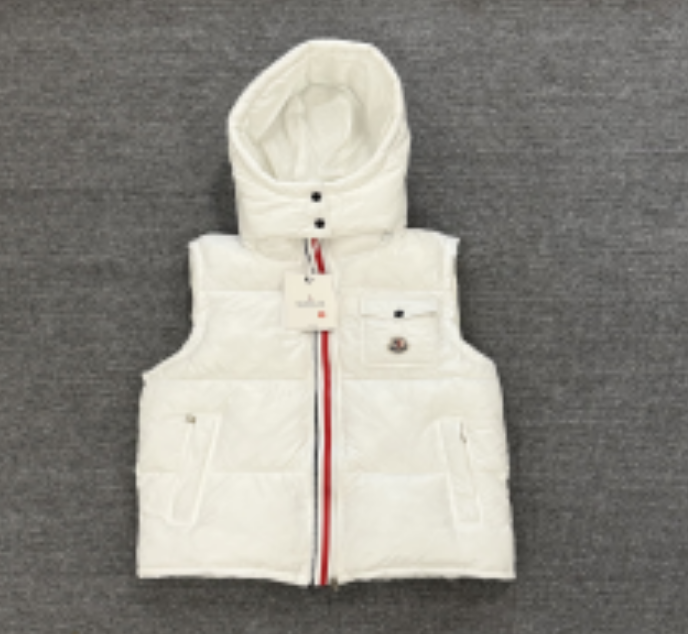 White Vest with Color Stripes