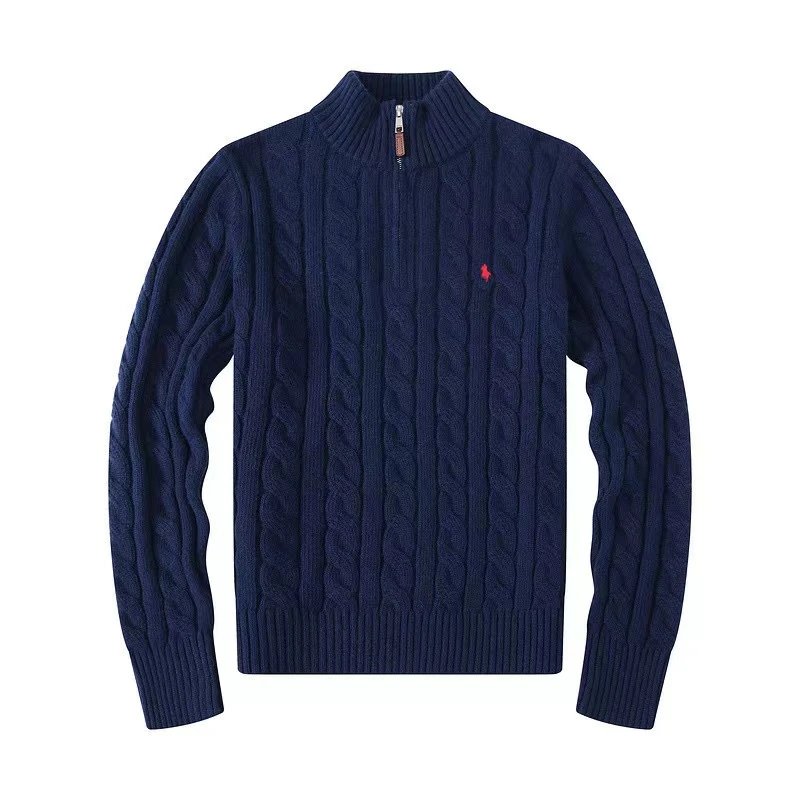 Zipper in navy blue