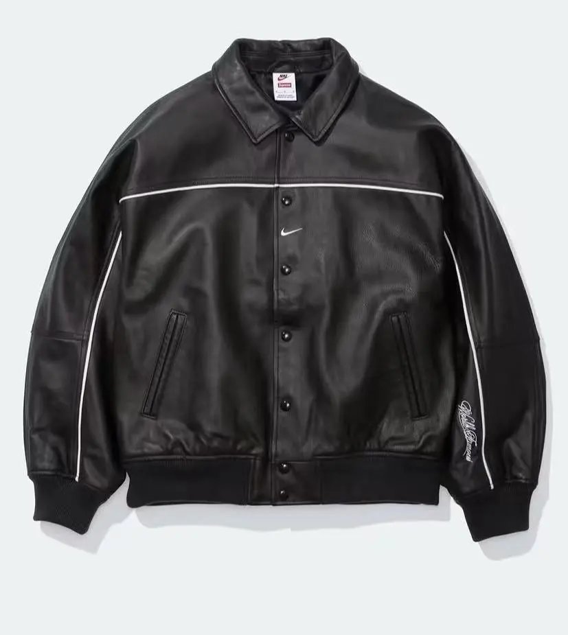 Leather Varsity American-Style Jacket photo 2