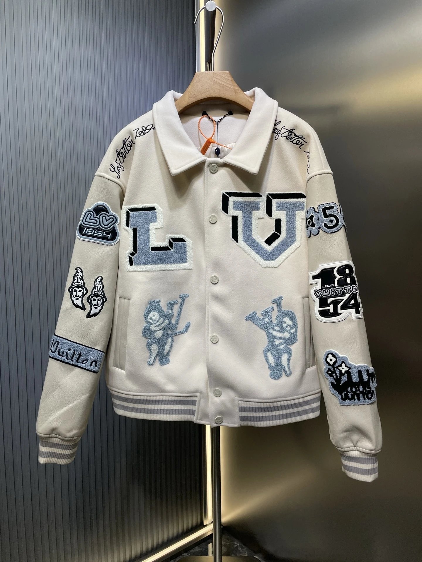 Floral Patchwork Baseball Jacket photo 5