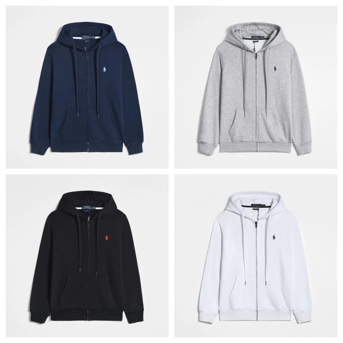 RL zip / pull fall/winter hooded sweatshirt