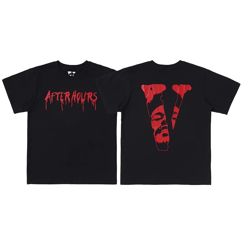 Black VLONE "Shark Tooth & Caution Tape" Graphic T-Shirt